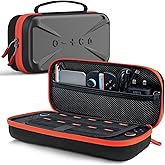 TRANSNOVO Large Capacity Carrying Case Compatible with Nintendo Switch 2 Console & Charger, [Plus Version] Shockproof Waterproof Hard Shell Protective Pouch Portable Travel Case for Accessories, Black