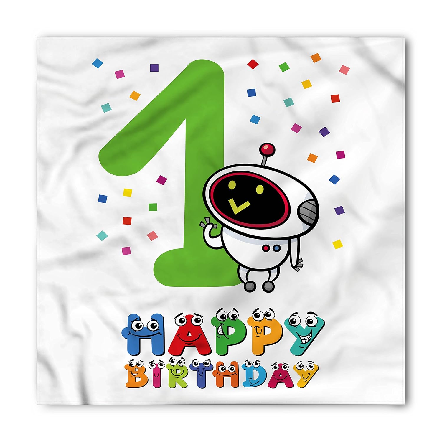 Amazon Com Ambesonne 1st Birthday Bandana Happy Emoji Birthday