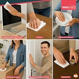 SOL 5pk Lint Free Cloth 30x30cm White Microfibre Cleaning Rags view 6