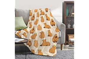 VIRUDHAKA Capybaras Blanket Gift for Girls Boys Kids-40x50 Inches Soft Flannel Blankets Cutes Capybara Cozy Throws Blanket for Women Men, Capybaras Blanket Decor for Couch Sofa Bedroom