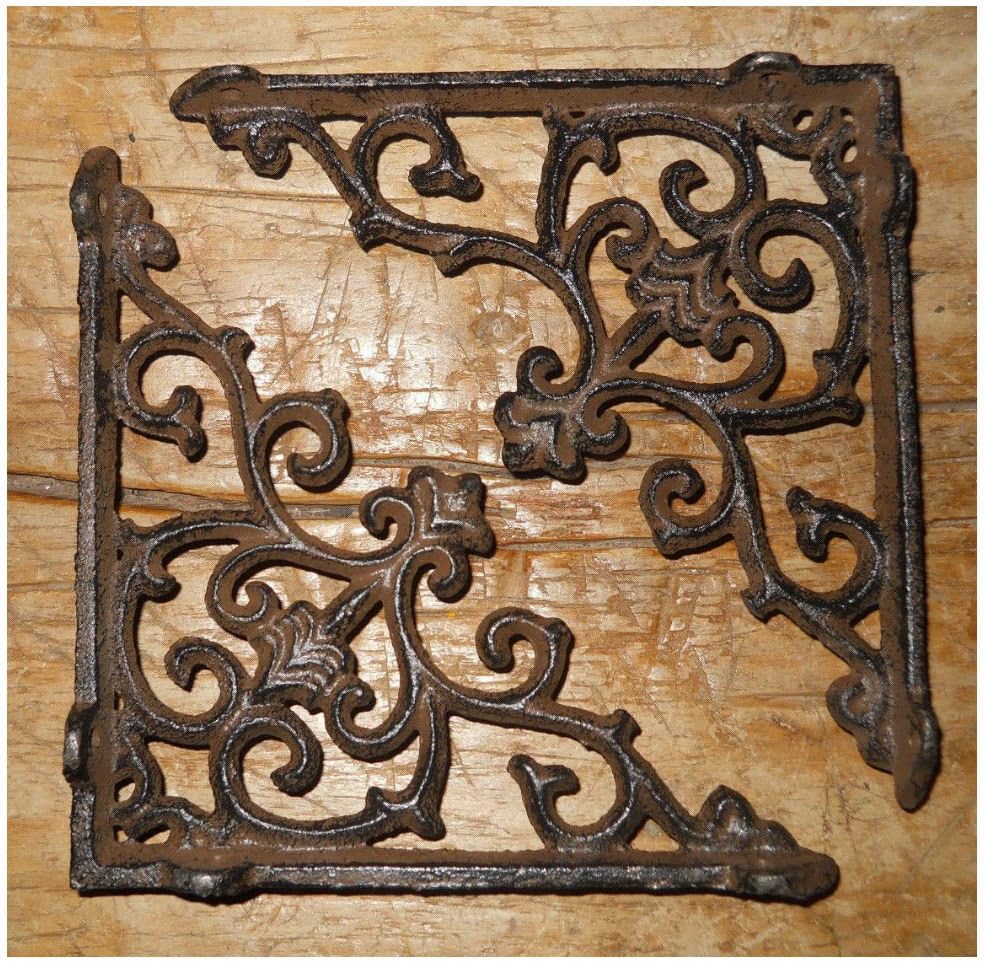12 Cast Iron Antique Style VICTORIAN SCROLL Brackets Garden Brace Shelf