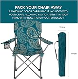 Highlander Compact Camping Chair Lightweight Folding 2.2kg with Cup Holder view 3