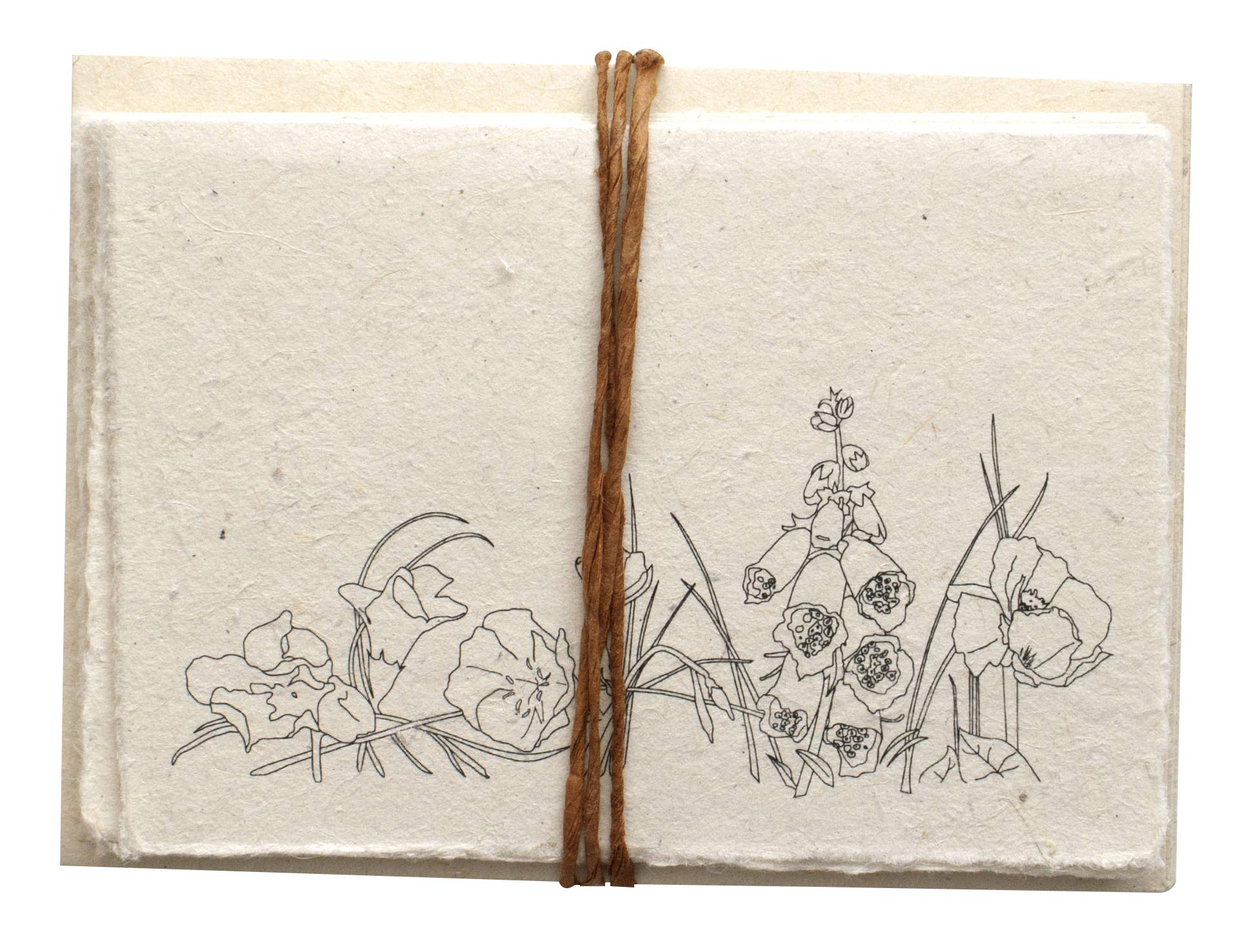 Handmade Seeded Plantable Note Cards Set of 6 Wildflowers