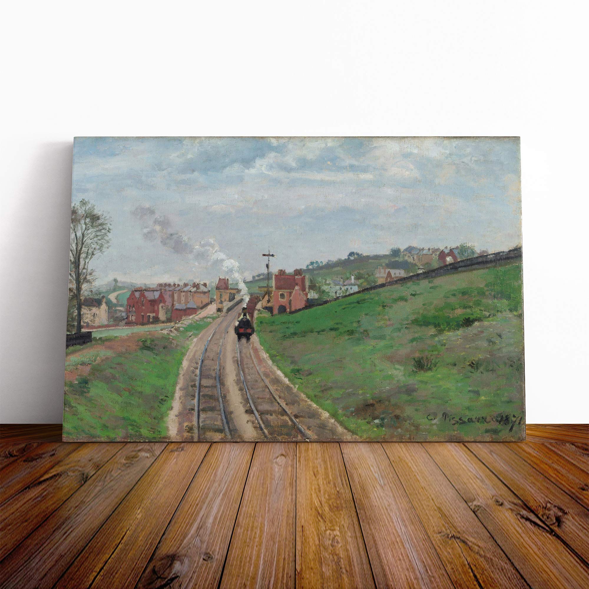 Camille Pissaro Lordship Lane Dulwich Canvas Print | Gallery Wrapped 30mm Frame Wall Art | 20x14 inches | Ready to Hang | Modern Picture | Living Room Bedroom Lounge Office