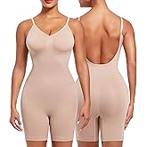 Rosemary Kiss Backless Shapewear for Women Deep U Low Back Bodysuits Seamless Slimming Full Body Suit Shaper