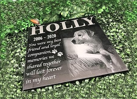 personalized dog grave marker