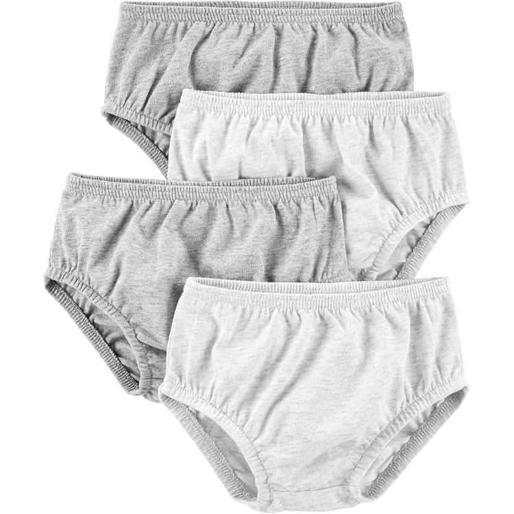 Newborn Bloomer Shorts EISHOW 5-Piece Newborn Diaper Covers - Soft Cotton Bloomers For Babies 0-24 Months Unisex Baby Shorts 0-24 Months