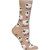 Hot Sox Women's Novelty Geometric Pattern Crew