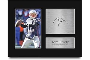 HWC Trading T Brady Gifts Signed Printed Autograph American Football Photo Display - US Letter Size