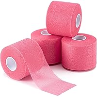 Honmein 4 Pcs Pre Wrap Athletic Tape, Foam Underwrap Bandage Sports Tape, Wrists Elbow Knees Ankles Tape for Gymnastics Boxin