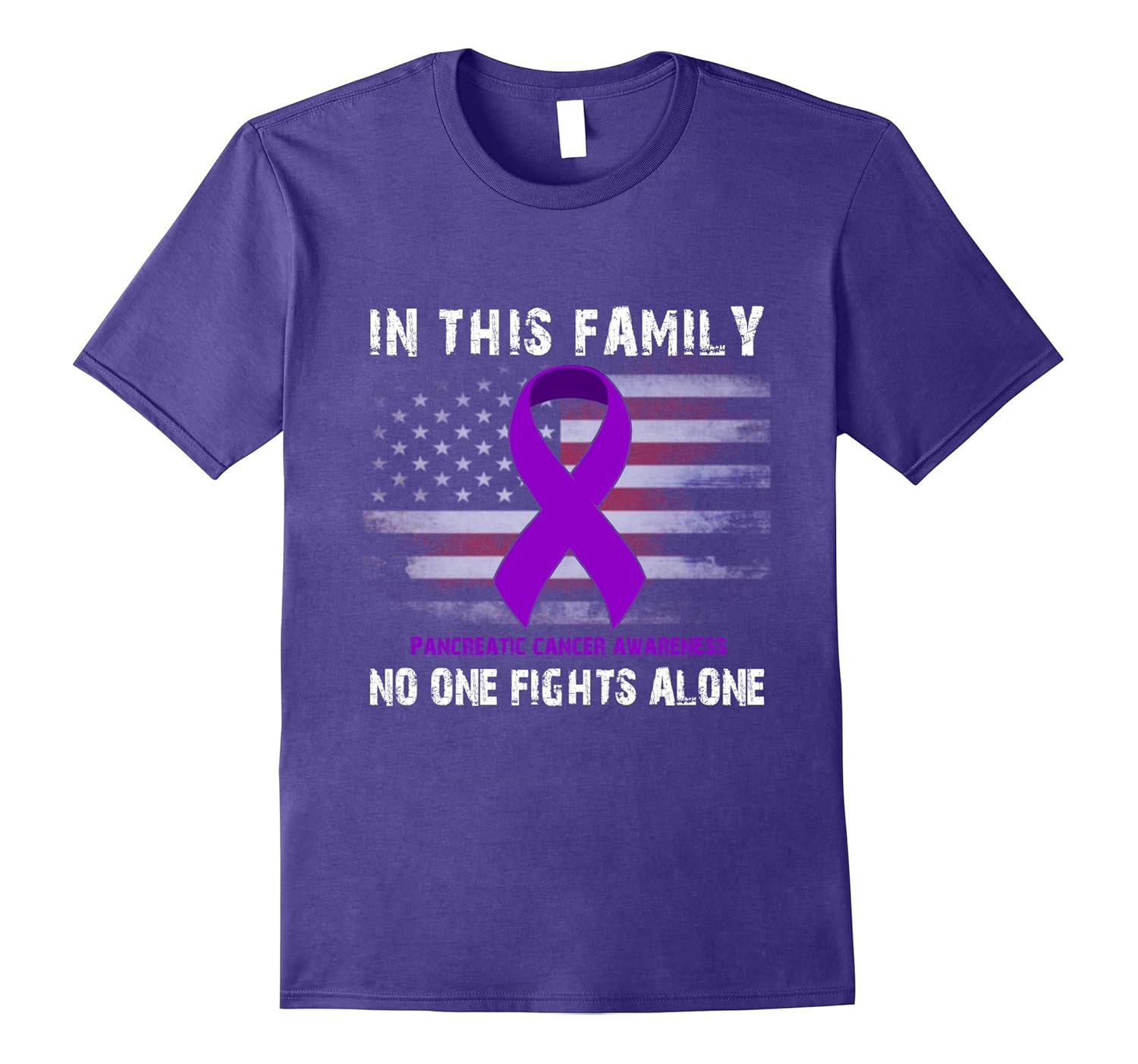 Pancreatic Cancer Awareness Shirt - No One Fights Alone-ANZ