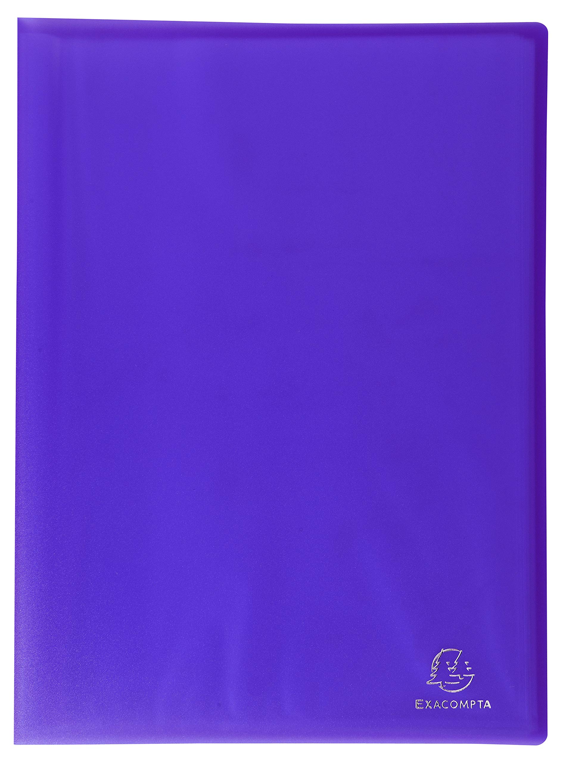 Exacompta - Ref 85366E - Chromaline PP Semi Rigid Welded Display Book - Suitable for A4 Documents, 0.5mm Polypropylene, 30 Pockets, 60 Viewing Pages - Purple (Pack of 4)