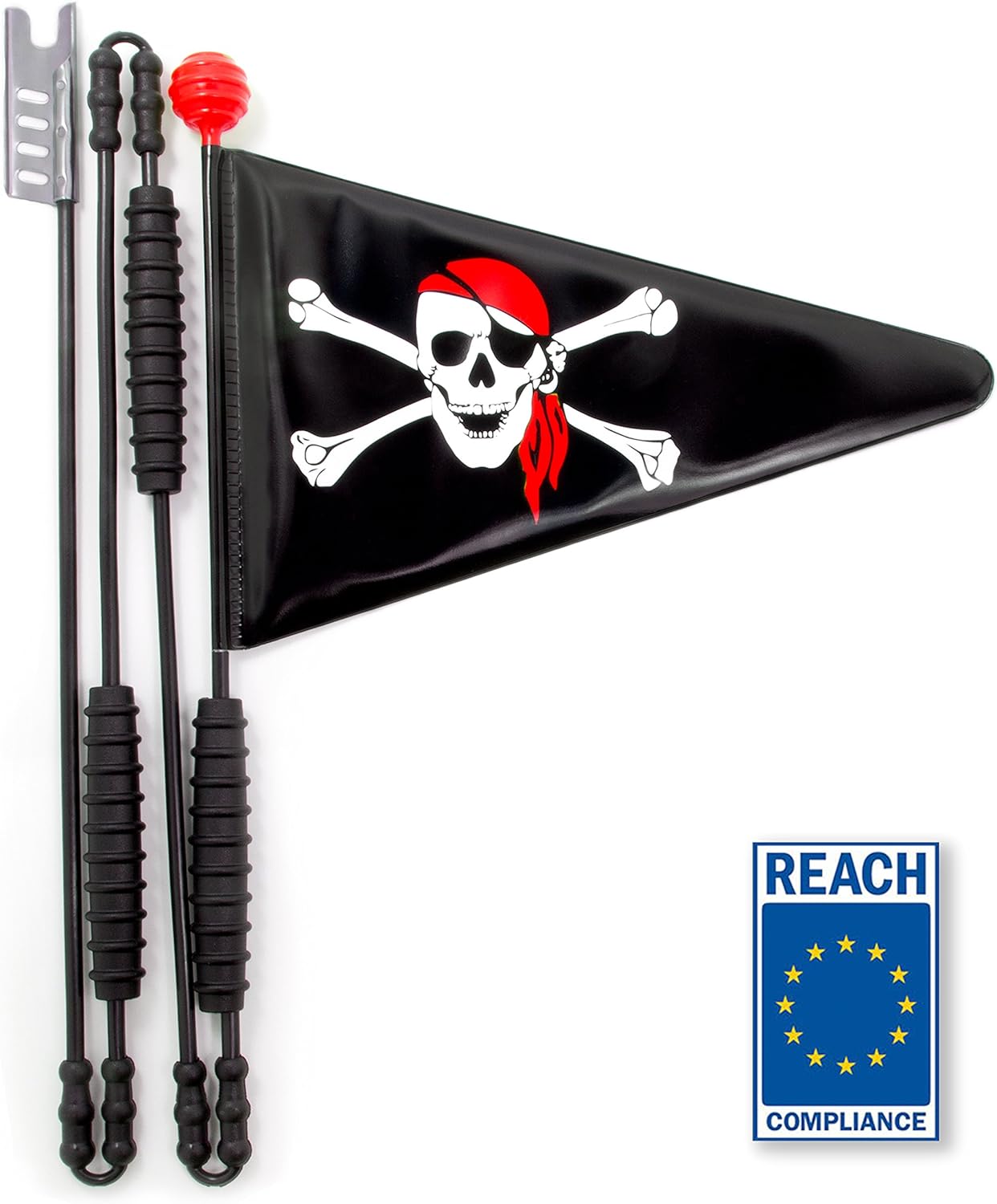 Cycley Bike safety flag Children's Bicycle Flag Pirate Flag
