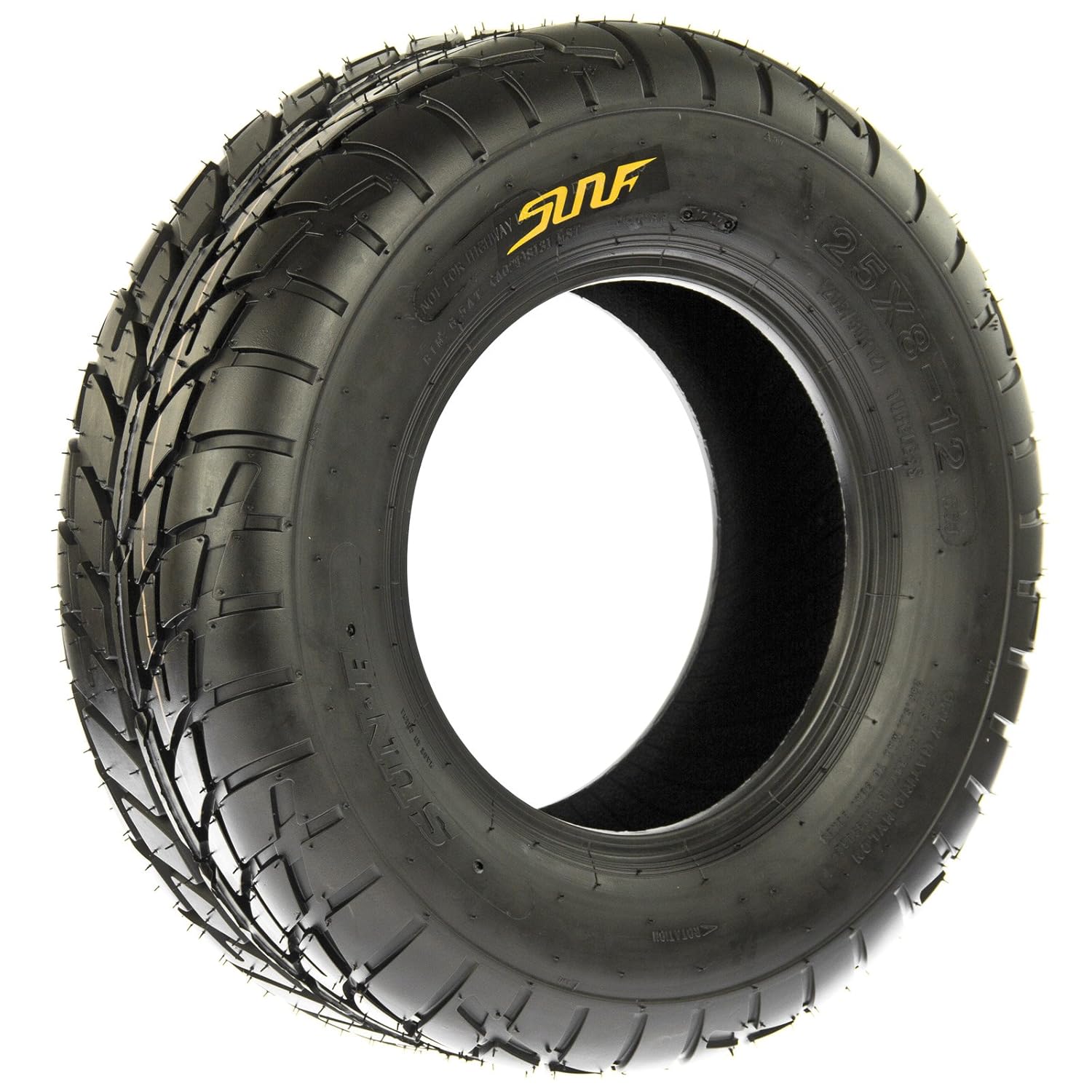 SunF A021 Hardpack ATV Tires - Set Of 4 - 19x6-10 Sport Race Tires For Paved Trails
