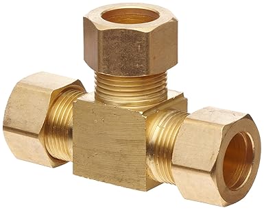 Anderson Metals Brass Tube Fitting Tee 3 16 X 3 16 X 3 16 Compression