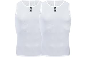YKYWBIKE Men's Cycling Base Layer Sleeveless Cycling Jersey Men Quick Dry Bicycle Undershirt Mesh Bike Base Layer Vests