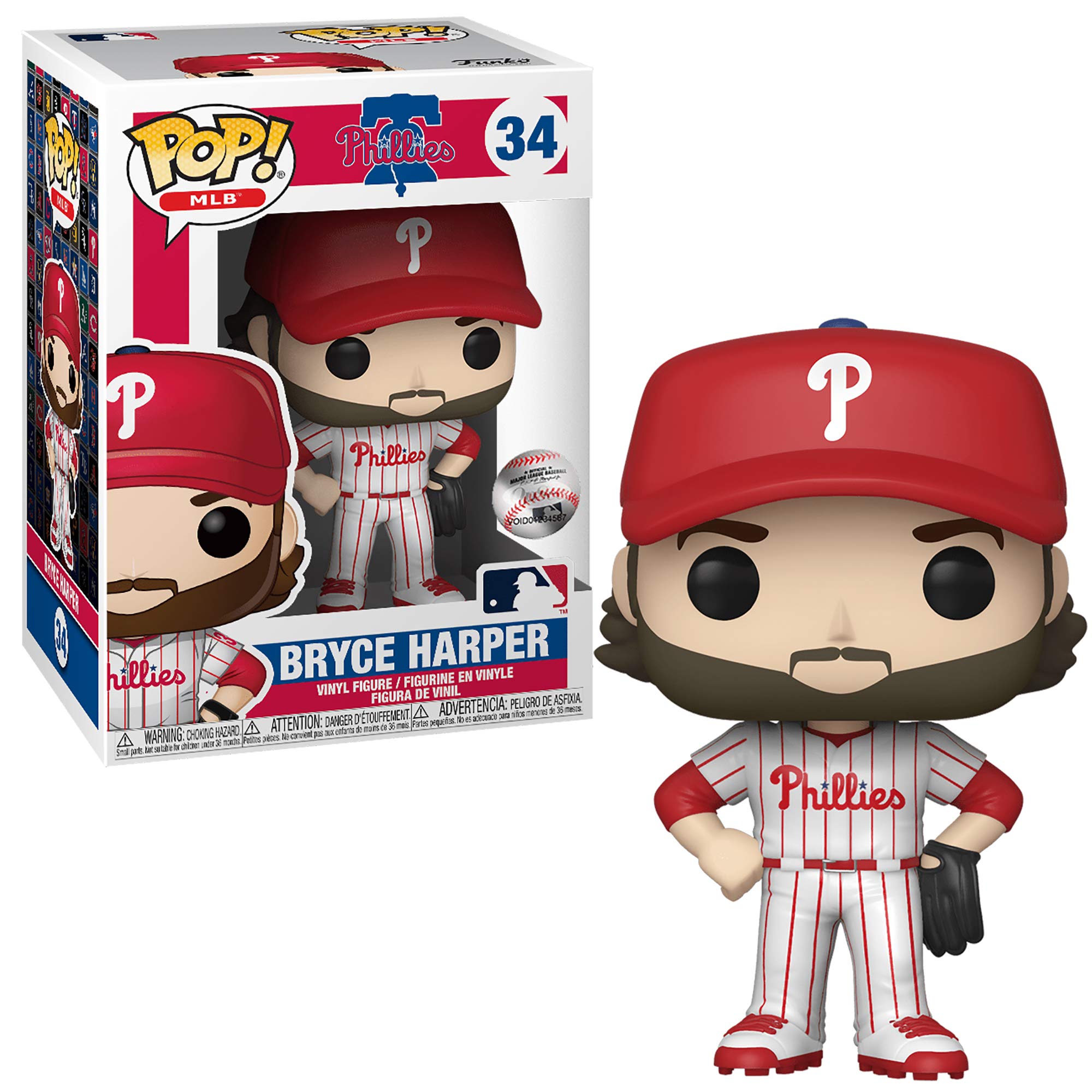Funko POP! MLB: Phillies-Bryce Harper - Collectable Vinyl Figure - Gift Idea - Official Merchandise - Toys for Kids & Adults - Sports Fans - Model Figure for Collectors and Display