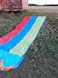 Banzai Triple Racer Toboggan Eau Gonflable 4,9m - Triple Piste Avec Piscines Éclaboussures