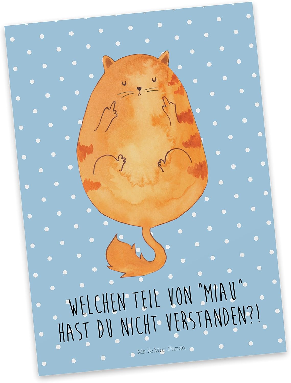 Mr. & Mrs. Panda Einladung, Karte, Postkarte Katze Mr. & Mrs. Panda Einladung, Karte, Postkarte Katze