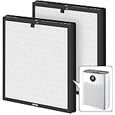 2 Packs HAP-603 Replacement Filter Compatible with ECOSELF HAP603 Air Cleaner Purifier, 3-in-1 HAP603 Replacement Filter, White