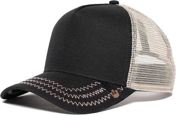 Goorin Bros... Black Out Blank Trucker Snap Back Baseball Hat ...