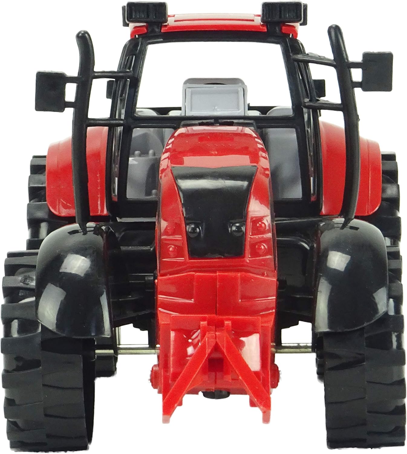 Toyland® Friction Powered Farm Tractor with Opening Hat - Available in Pink, Blue, Red & Green (Red), 22cm x 12cm - Image 3