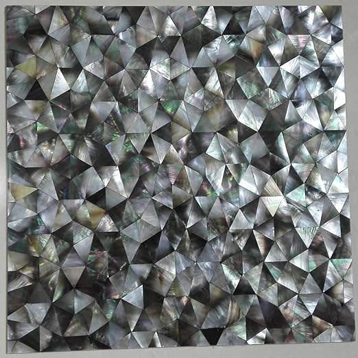 Amazon Com 11square Feet Groutless Triangular Black Lip Shell