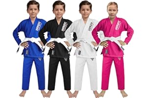 TARKOR Sports IBJJF Ultra Light BJJ Brazilian Jiu Jitsu Gi for Kids with Preshrunk Fabric