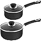 Utopia Kitchen Nonstick Saucepan Set - 1 Quart and 2 Quart - Glass Lid - Multipurpose Use for Home Kitchen or Restaurant…