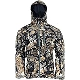 Kryptek Men's Koldo Jacket Waterproof Windproof 3 Layer Camo Rain Shell with Pit Vents for Hunting and Outdoor Use