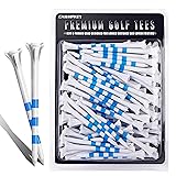 CHAMPKEY Premium 3 Prongs Golf Tees 50 Pack or 100