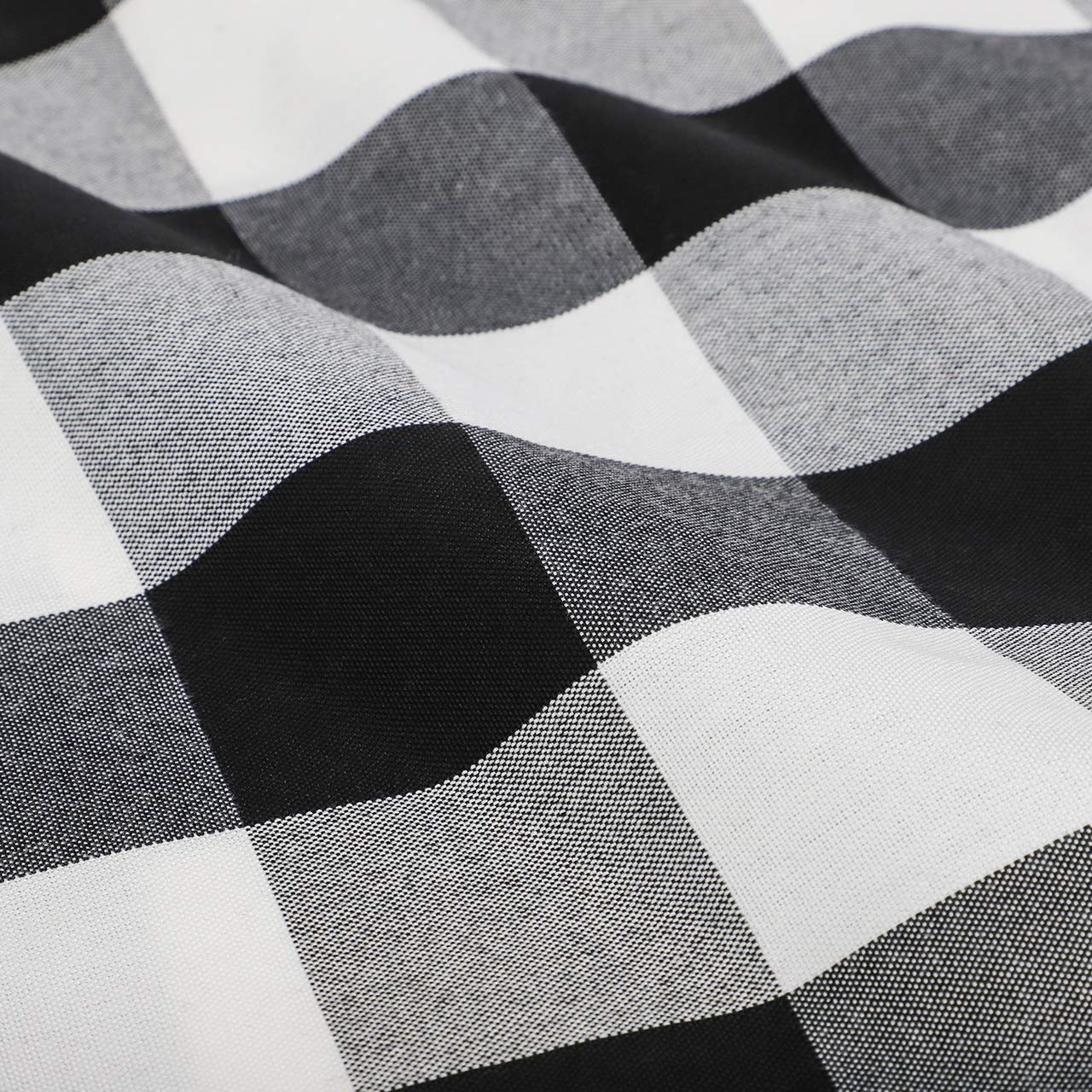 Checkered Table Runner, Trendy & Modern Plaid Design 100% Cotton Table Runner with Three Christmas Hat for Family Dinner, Outdoor or Indoor Events, Thanksgiving, Christmas 14 x 79\