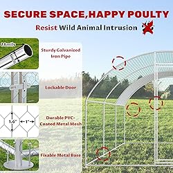 Chicken Coop Large Metal Chicken House Chicken