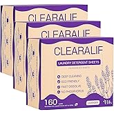 CLEARALIF Laundry Detergent Sheets, Lavender,Up to 480 Loads - Great For Travel,Apartments, Dorms,Laundry Detergent Strips Ec