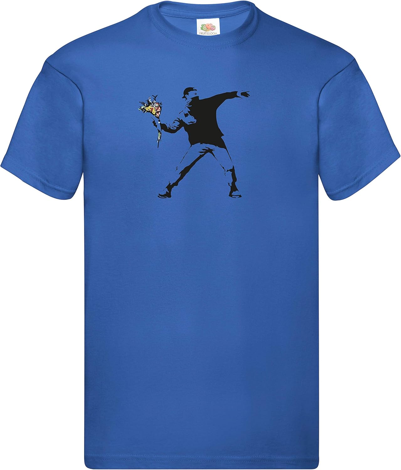 Tshirt Banksy à manches courtes pour homme Imprimé floral Amazon.fr