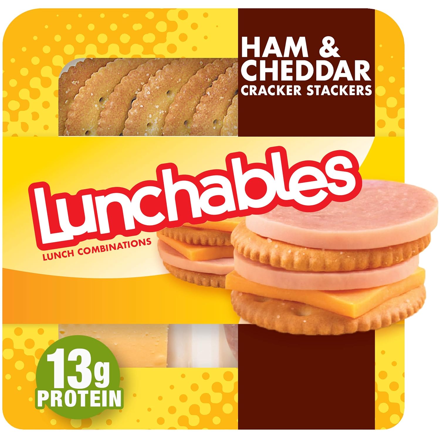 Lunchables Ham Cheddar With Crackers Lunch Combination 3 2 Oz Tray Amazon Com Grocery Gourmet Food