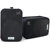 Dual Waterproof Outdoor -Speaker System - 6.5 Inch Pair of Weatherproof Wall / Ceiling Mounted -Speakers Heavy Duty Universal Mount - Use in the Pool, Patio, Indoor - Pyle PDWR50B (Black)