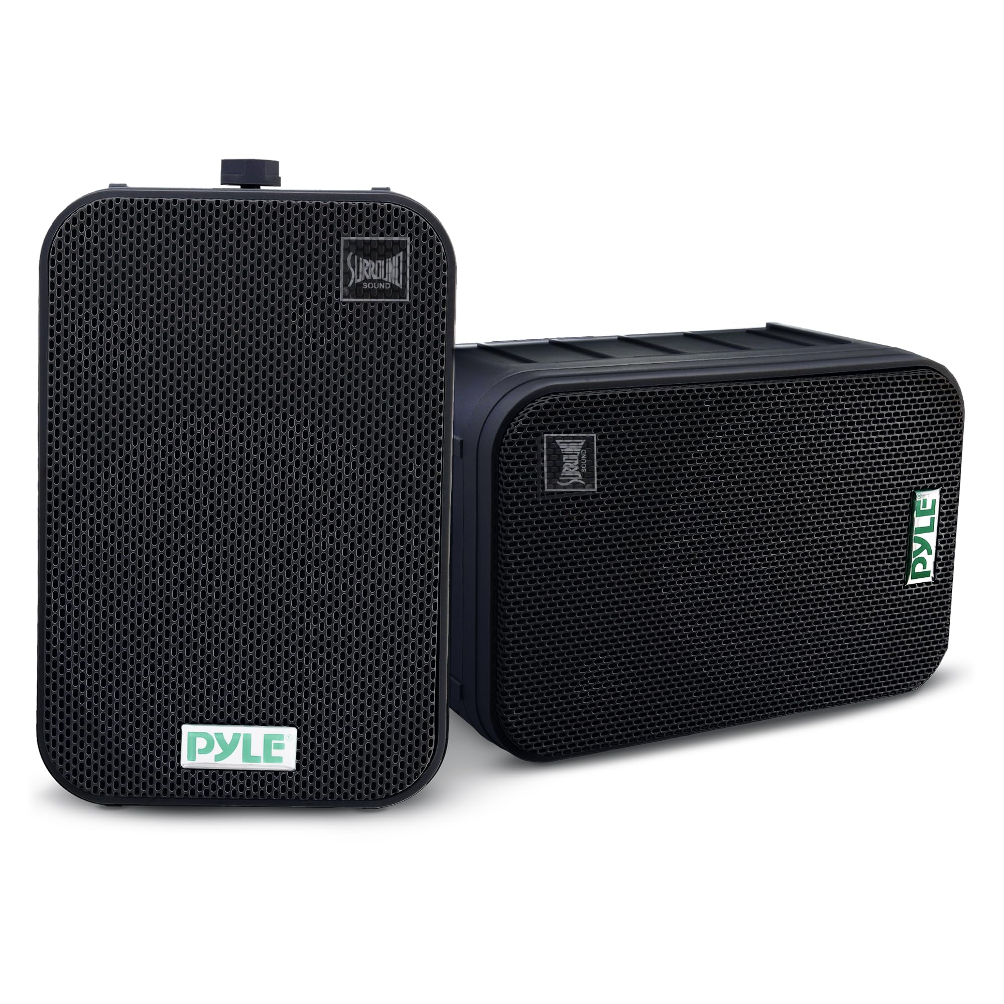 Dual Waterproof Outdoor -Speaker System - 6.5 Inch Pair of Weatherproof Wall / Ceiling Mounted -Speakers Heavy Duty Universal Mount - Use in the Pool, Patio, Indoor - Pyle PDWR50B (Black)