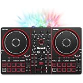 Numark Party Mix III Beginner Bluetooth DJ Controller wiht Lights, Black | Beginner DJ Lessons, Serato DJ Lite &amp; djay Included, Bluetooth &amp; USB-C Connectivity, Real-Time Stems