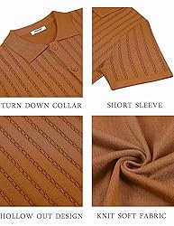 COOFANDY Men's Beach Shirts Short Sleeve Casual