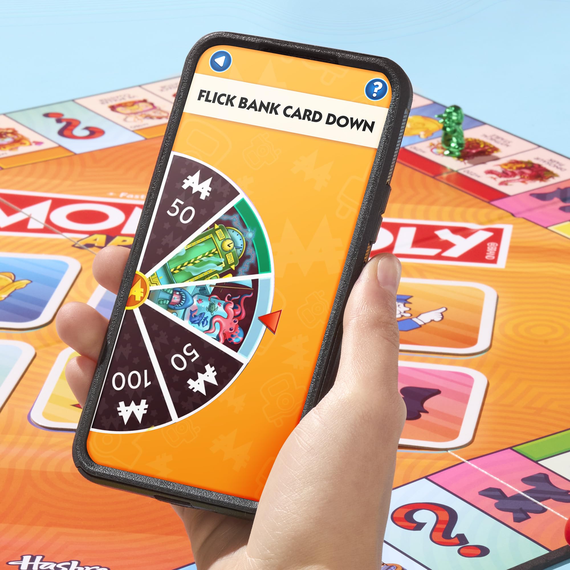 Monopoly App Banking Board Game | App-Enabled Game | Links to Smart Devices | Ages 8+ | 2 to 6 Players | 45 Mins. | Family Games for Kids