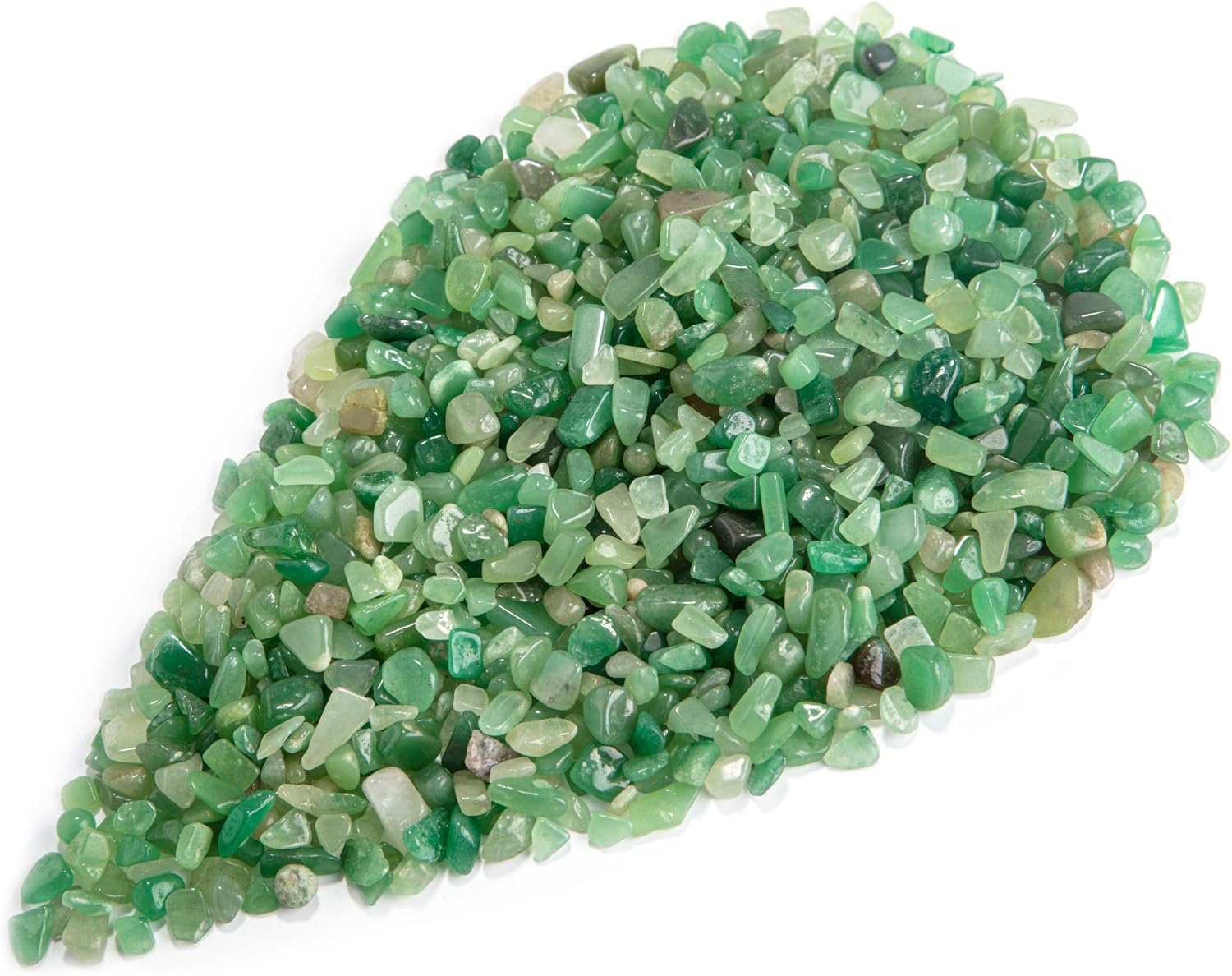 Hardscaping Materials - FORBY Green Aventurine Tumbled Chips Stone Crushed Crystal Quartz Irregular Shaped Stones for Home Decorative Stones Vases Plants Succulents Cactus 1pound(About 460 Gram)