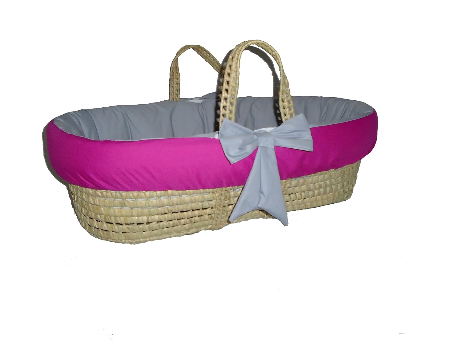 moses basket bedding set pink