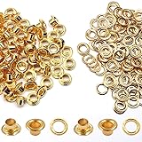 Litoexpe 4.5MM Grommets Eyelets 200 Pcs, Self