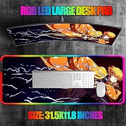 YBHNTZ RGB Anime Gaming Mouse Pad, Extended Large
