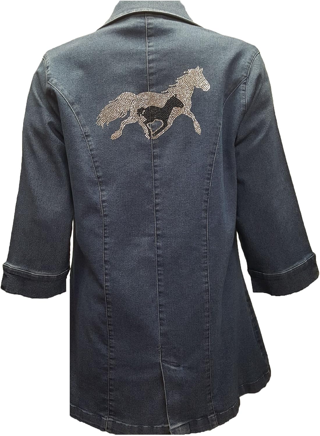 bling blue jean jacket