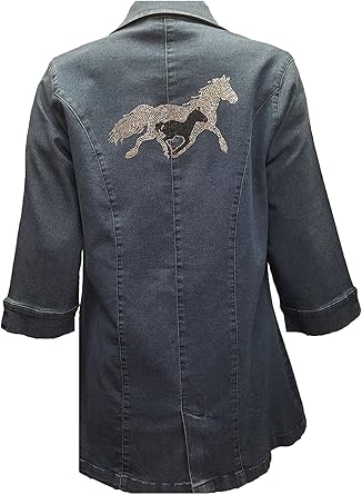 women's denim jackets with bling