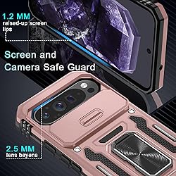 DEERLAMN Case for Google Pixel 9 Pro XL with Slide
