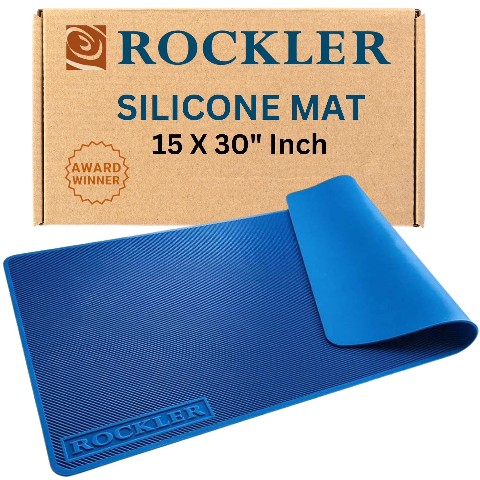 Rockler 326846 Silicone Project Mat, Blue, 381 x 762 x 3 mm (15 x 30 x 1/8")