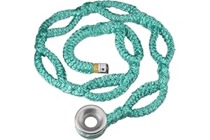 Feiyagoo Rigging Ring Sling Rope 40203, 3/4" x 6’ Arborist Rope with #3 Aluminum Ring, 7-Pocket Adjustment Rigging Block Sling, 14600 lbs MBS